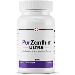 Stop Aging Now PurZanthin Ultra Natural Astaxanthin 12 MG Softgels (1 Pack)