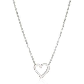 Alex and Ani Path of Symbols Adjustable Necklace for Women, Heart Pendant, Sterling Silver, 15 to 18 in