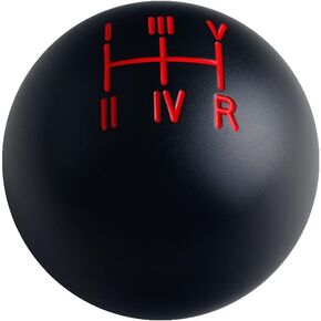 DEWHEL أسود مع أحمر 5 سرعات مقبض ناقل الحركة اليدوي من الألومنيوم الأرقام الرومانية محدد مقبض ناقل الحركة M12x1.25 M10x1.5 m10x1.25 M8x1.25 in Kuwait