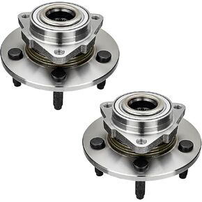 515072 (Pair) Front Wheel Hub and Bearing Assembly Compatible for Dodge Ram 1500 2002-2008 5 Lug 2-Wheel ABS Models Only Without ABS Sensor