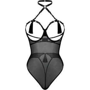 Sexy Sheer Lace Tassel New Women's Fashion Lingerie Nightwear.