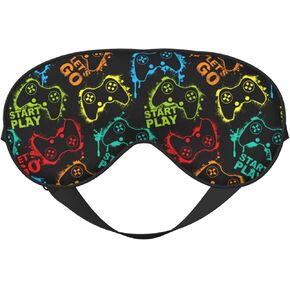 Purple Black Star Pagan Outer Space Galaxy Constellation Double-Sided Silk Sleep Eye Mask for Unisex Men Women, Comfortable Super Soft Eye Mask with Adjustable Strap£¬Light Blocking Night Blindfold