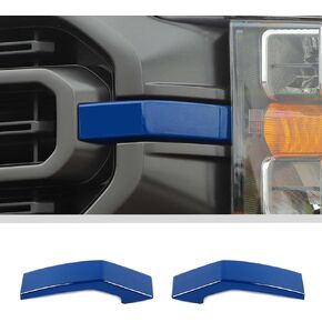 JWWY الجبهة مصبغة المبرد مصبغة الجبهة المصد الأمامي إدراج غطاء حماية تقليم متوافق مع Ford F150 2021-2024 + الملحقات الداخلية الأزرق 2PCS in Kuwait