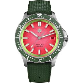 San Martin SN0118 Automatic Watch for Men, 40mm Sapphire Crystal Dive Watches 316L Stainless Steel 200M Water Resistant