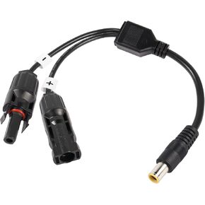 PNGKNYOCN Solar Panel to 8mm Short Cable,14 AWG Solar Panel Connector to DC 7909 Adapter Cable for Portable Backup Power Station Rechargeable Battery Pack Solar Generators(0.3M/1FT)