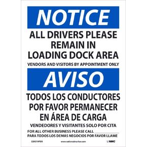 NMC ESN523RB Notice FACE MASK Required Beyond This Point, Sign, 14 X 10 X 0.05, Rigid Plastic .050