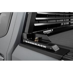 RealTruck Backrack Hardware Kit for use w/Low-Profile Tonneau, Black, No Drill | 40122 | Fits 2019-2024 Chevrolet/GMC Silverado/Sierra 1500 LD/Limited