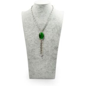 Oirlv Velvet 3-Dimensional Jewelry Stand Necklace Pendant Chain Jewelry Bust Display Holder/necklace bust (H:11.42")