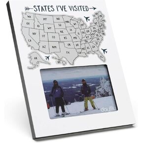 Daylily Scratch Off Photo Frame | States I've Visited