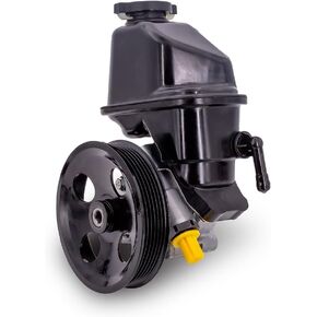 Power Steering Pump, with Pulley & Reservoir Compatible with Chevrolet Captiva Sport 2012 2013 2014 2015, L4 2.4L, Replace # 20-1028R, 9300113, 13581202