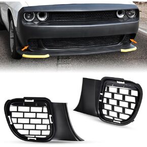 KEWISAUTO Front Lower Bumper Cover Grille for Dodge Challenger 2015-2022, Air Intake Front Bumper Grid Grill Front Bumper Grille Set for 2015-2022 Dodge Challenger Accessories