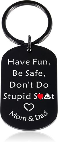 جوارب مضحكة للمراهقين والأولاد والبنات لا تفعل ستو سانت سلسلة المفاتيح لابن ابنة عيد ميلاد عيد الميلاد هدايا عيد الحب للمراهقين الأولاد والبنات الفكاهة هدية هفوة الأم للأطفال هدايا التخرج in Kuwait