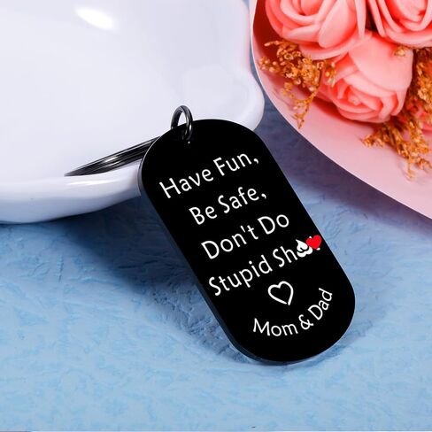 جوارب مضحكة للمراهقين والأولاد والبنات لا تفعل ستو سانت سلسلة المفاتيح لابن ابنة عيد ميلاد عيد الميلاد هدايا عيد الحب للمراهقين الأولاد والبنات الفكاهة هدية هفوة الأم للأطفال هدايا التخرج in Kuwait