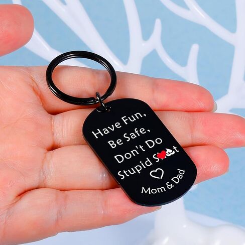 جوارب مضحكة للمراهقين والأولاد والبنات لا تفعل ستو سانت سلسلة المفاتيح لابن ابنة عيد ميلاد عيد الميلاد هدايا عيد الحب للمراهقين الأولاد والبنات الفكاهة هدية هفوة الأم للأطفال هدايا التخرج in Kuwait