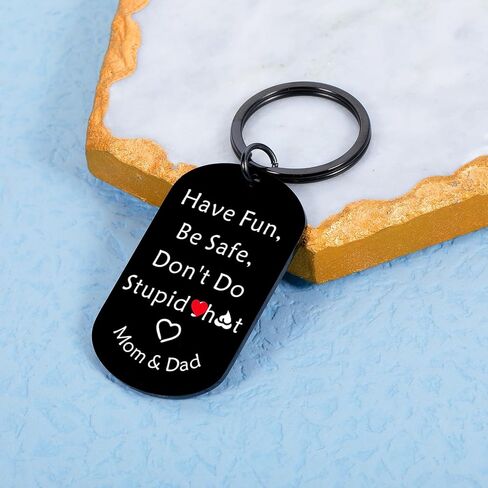 جوارب مضحكة للمراهقين والأولاد والبنات لا تفعل ستو سانت سلسلة المفاتيح لابن ابنة عيد ميلاد عيد الميلاد هدايا عيد الحب للمراهقين الأولاد والبنات الفكاهة هدية هفوة الأم للأطفال هدايا التخرج in Kuwait