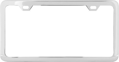 GG Grand General 60403 Black Semi-Gloss Powder Coated License Plate Frame with 2 Holes in Kuwait