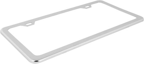 GG Grand General 60403 Black Semi-Gloss Powder Coated License Plate Frame with 2 Holes in Kuwait