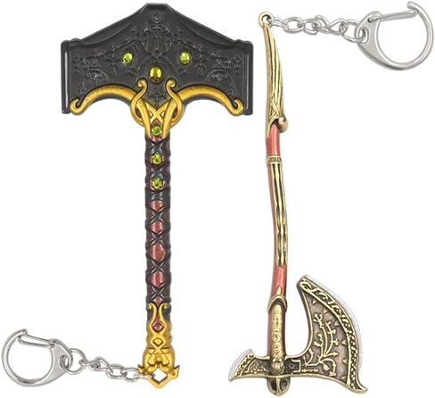 سلاسل مفاتيح إله الحرب - شفرات الفوضى وسحر فأس ليفياثان - هدايا للأولاد والمراهقين والرجال والنساء والمعجبين in Kuwait