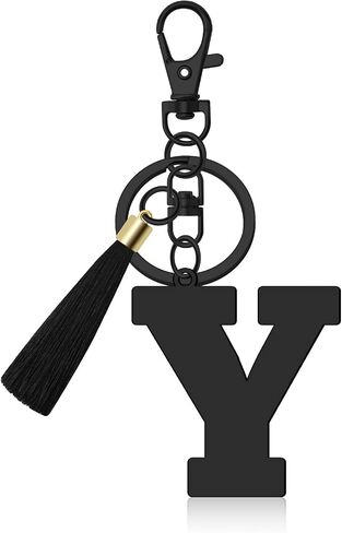 Oubaka Initial letter Keychains for Women,Alphabet Keychains with Tassel for Backpacks Handbags Car Key Christmas Gifts in Saudi Arabia