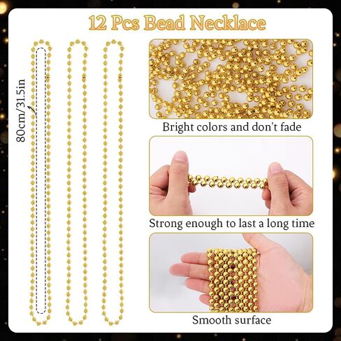 24Pcs Mardi Gras Beads Necklaces Heart Sunglasses Beaded Necklaces Heart Glasses 80s Costume Accessories for Carnival in Saudi Arabia