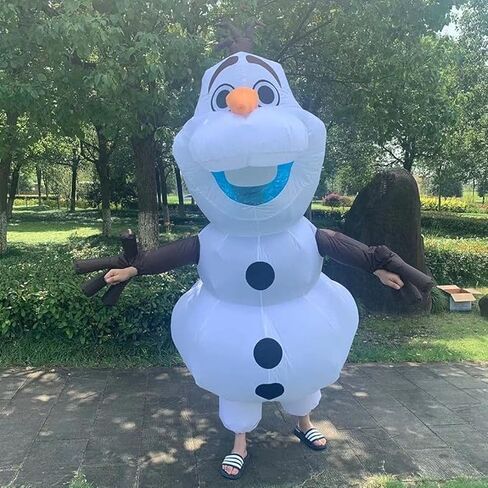 Olaf Inflatable Mascot Costume Snowman Blow Up Outfit in Saudi Arabia