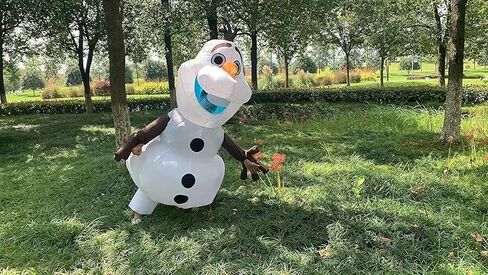 Olaf Inflatable Mascot Costume Snowman Blow Up Outfit in Saudi Arabia