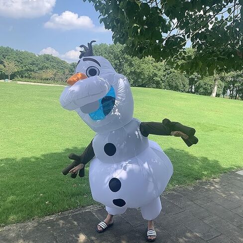 Olaf Inflatable Mascot Costume Snowman Blow Up Outfit in Saudi Arabia