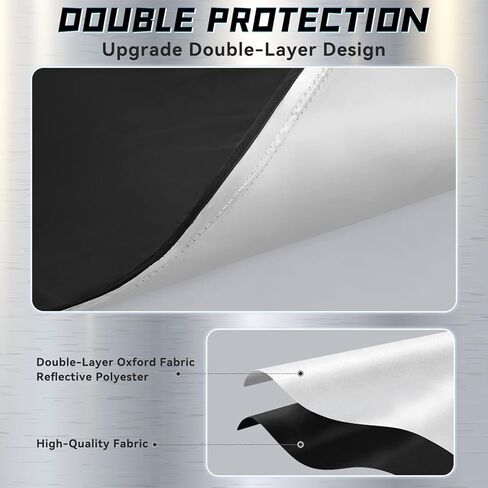 Windshield Sunshade for GMC Seirra - 2024 Upgrade Front Car Shades, Foldable Sun Shade Protector Custom Fit 2019-2024 GMC Sierra 1500 2500 3500 SLT, AT4, Denali Pickup Accessories in Kuwait