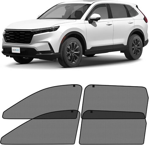 CLIM ART Magnetic Car Window Sunshade For Honda CR-V (CRV) 2023-2025, 4 Pc.Set, Side Glass Covers Screen, Block Sun Rays Curtains, Window Shield Sun Shade for Baby in Cars, Camping accessories- MS0135 in Saudi Arabia