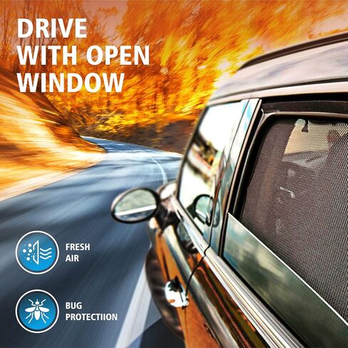CLIM ART Magnetic Car Window Sunshade For Honda CR-V (CRV) 2023-2025, 4 Pc.Set, Side Glass Covers Screen, Block Sun Rays Curtains, Window Shield Sun Shade for Baby in Cars, Camping accessories- MS0135 in Saudi Arabia