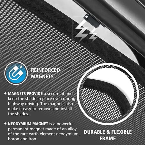 CLIM ART Magnetic Car Window Sunshade For Honda CR-V (CRV) 2023-2025, 4 Pc.Set, Side Glass Covers Screen, Block Sun Rays Curtains, Window Shield Sun Shade for Baby in Cars, Camping accessories- MS0135 in Saudi Arabia