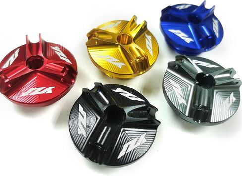 Motorcycle Aluminum CNC Engine Oil Filler Plug Fill Cap Plug Screw Compatible With Yamaha YZF R6 1999-2016 YZF R3 R25 2015-2019 YZF R1M 2015 R1 LE 2002-2012 R1 1998-2015 (Red) in Saudi Arabia