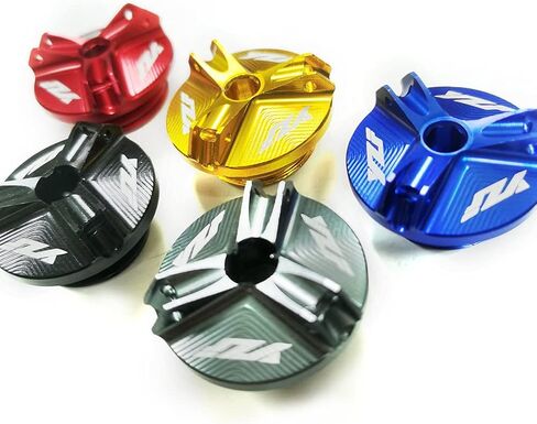 Motorcycle Aluminum CNC Engine Oil Filler Plug Fill Cap Plug Screw Compatible With Yamaha YZF R6 1999-2016 YZF R3 R25 2015-2019 YZF R1M 2015 R1 LE 2002-2012 R1 1998-2015 (Red) in Saudi Arabia