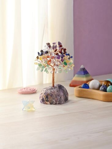 CrystalTears Green Aventurine Crystal Tree Handmade Healing Crystal Gemstone Money Tree Wrapped On Aventurine Crystal Stone Base Natural Stone Tree for Home Office Decor Crystal Gifts for Christmas in Saudi Arabia