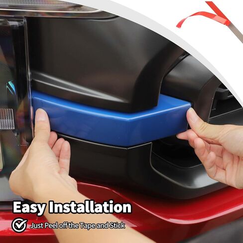 JWWY الجبهة مصبغة المبرد مصبغة الجبهة المصد الأمامي إدراج غطاء حماية تقليم متوافق مع Ford F150 2021-2024 + الملحقات الداخلية الأزرق 2PCS in Kuwait