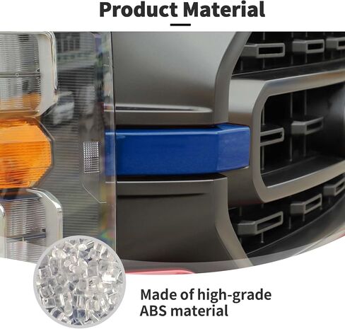 JWWY الجبهة مصبغة المبرد مصبغة الجبهة المصد الأمامي إدراج غطاء حماية تقليم متوافق مع Ford F150 2021-2024 + الملحقات الداخلية الأزرق 2PCS in Kuwait