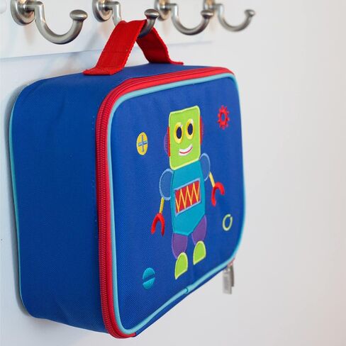 Wildkin Kids Insulated Embroidered Lunch Box Bag for Boys & Girls, Perfect for Elementary Lunch Box for Kids, Ideal for Packing Hot or Cold Snacks for School & Travel (Robot) in Saudi Arabia