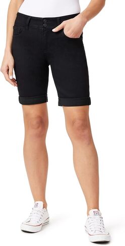 WallFlower Women's Ultra Denim Bermuda Shorts 9" Mid-Rise Insta Soft Juniors (Available in Plus Sizes) in Saudi Arabia