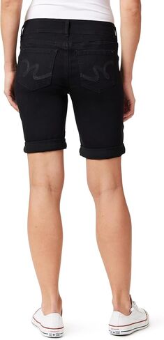 WallFlower Women's Ultra Denim Bermuda Shorts 9" Mid-Rise Insta Soft Juniors (Available in Plus Sizes) in Saudi Arabia