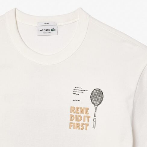 Lacoste Short Sleeve Classic Fit Tee Shirt W/Graphics on Back in Saudi Arabia