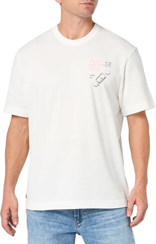 Lacoste Short Sleeve Classic Fit Tee Shirt W/Graphics on Back in Saudi Arabia