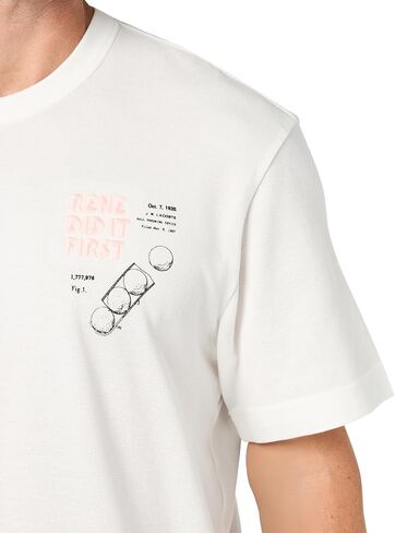 Lacoste Short Sleeve Classic Fit Tee Shirt W/Graphics on Back in Saudi Arabia