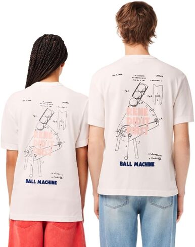 Lacoste Short Sleeve Classic Fit Tee Shirt W/Graphics on Back in Saudi Arabia