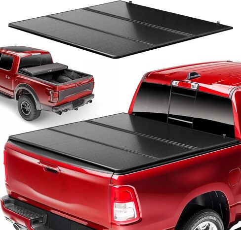 Soft Roll Up Truck Bed Tonneau Cover Fits for 2019-2023 Ram 1500 New Body (Excl. Classic) | 5'7" (67") Fleetside Bed Without Rambox in Kuwait