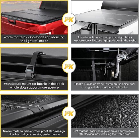 Soft Roll Up Truck Bed Tonneau Cover Fits for 2019-2023 Ram 1500 New Body (Excl. Classic) | 5'7" (67") Fleetside Bed Without Rambox in Kuwait