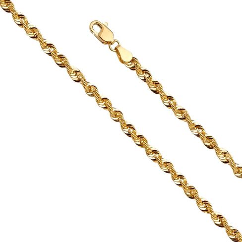 Jewels By Lux 14K White and Yellow Gold Two Tone Flat Mariner White Pave C Chain Necklace With Lobster Claw Clasp in Saudi Arabia