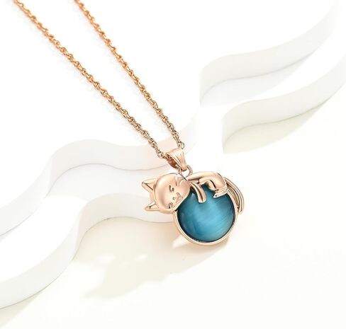 Urn Necklace for Ashes Cat Moonstone Cremation Jewelry for Pet Human Stainless Steel Memorial Urn Jewelry Keepsake Pendant for Women Men Gifts in Saudi Arabia