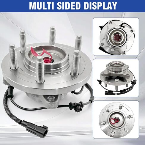 515142 Front Wheel Bearing Hub Assembly Compatible with Ford Expedition 2011-2014, for Ford F-150 2010-2014, for Lincoln Navigator 2011-2014, 6 Lugs w/ABS, 2Pcs in Kuwait