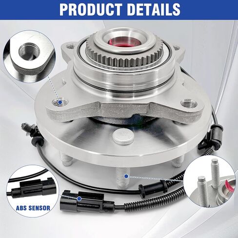515142 Front Wheel Bearing Hub Assembly Compatible with Ford Expedition 2011-2014, for Ford F-150 2010-2014, for Lincoln Navigator 2011-2014, 6 Lugs w/ABS, 2Pcs in Kuwait