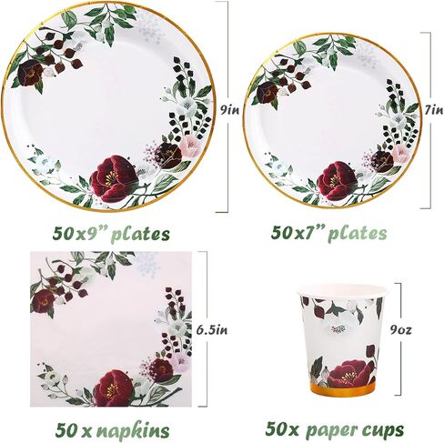 Sunflower Party Decorations, Sunflower Plates Serves 50, Sunflower Birthday Decorations, Sunflower Paper Plates and napkins for Sunflower Baby Shower, Bridal Shower, Summer Autumn Fall Party in Saudi Arabia